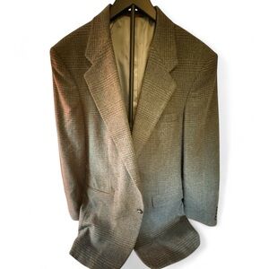 Men's Gray Plaid Blazer